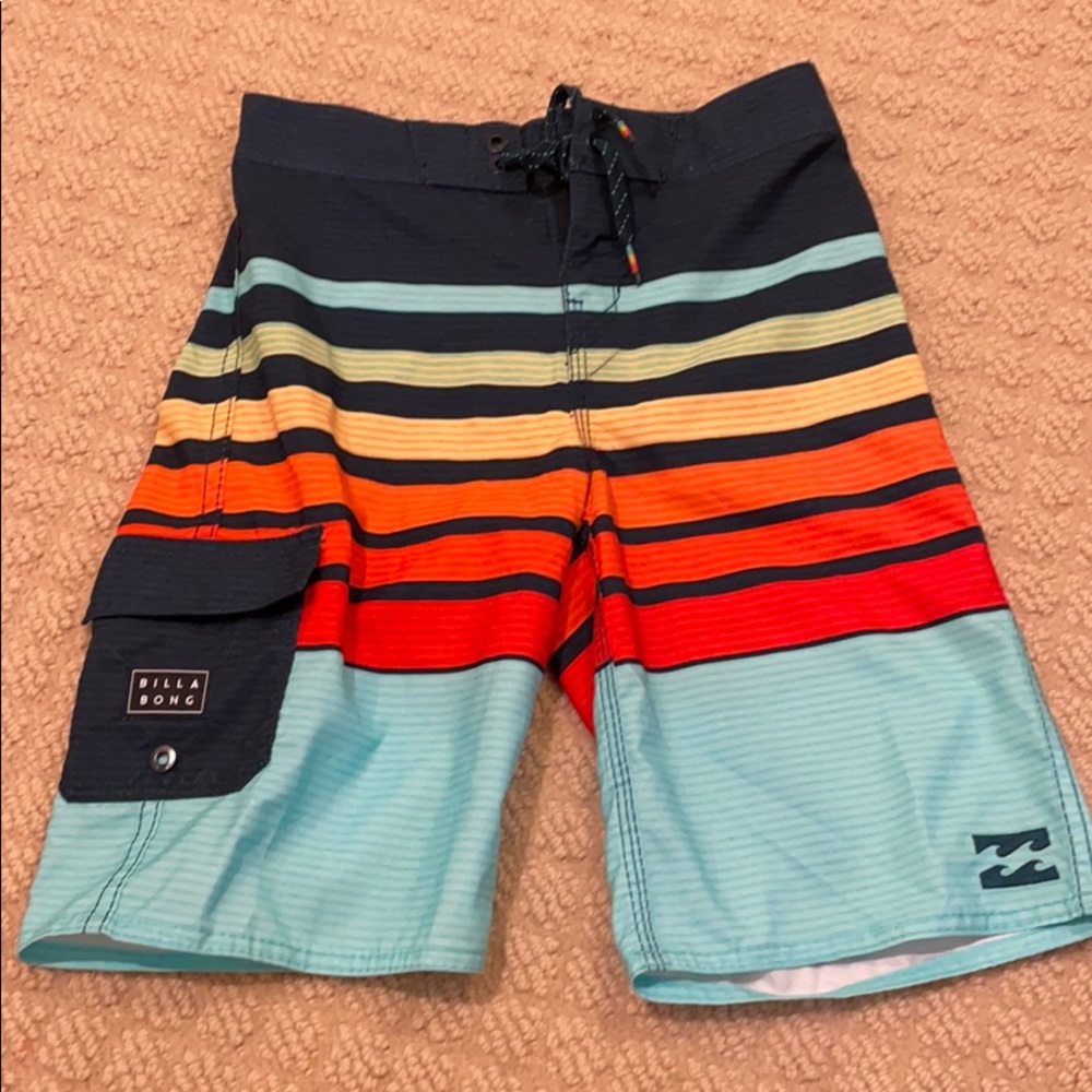 EUC Billabong swim trunks, boys size 7